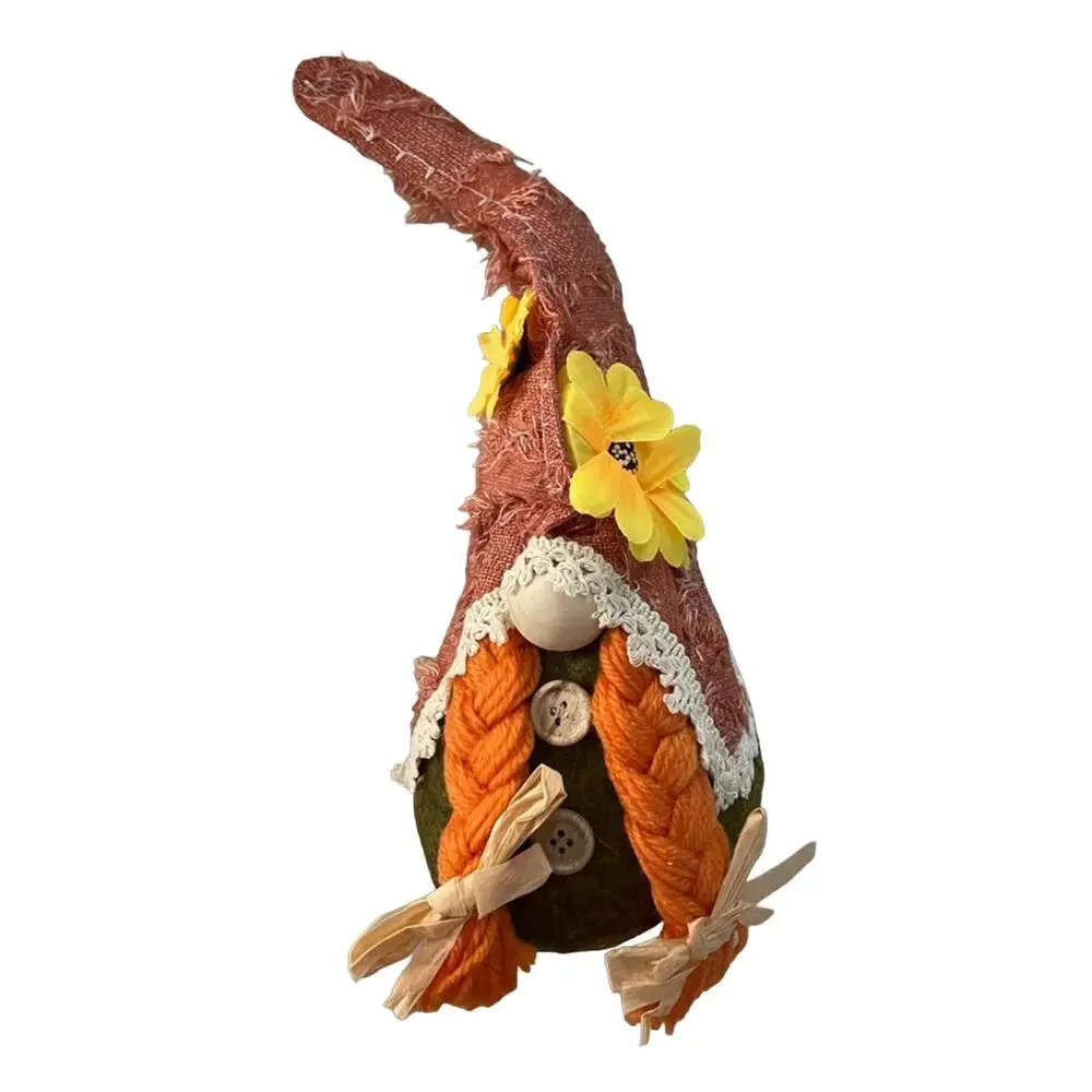 Harvest Gnome Handmade Faceless Doll Thanksgiving Gnome Plush Autumn Decoration‎